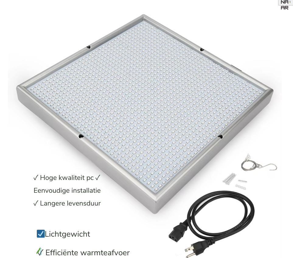 200W LED Grow Light – Dimmable Full Spectrum Grow Lamp with 2000 LEDs