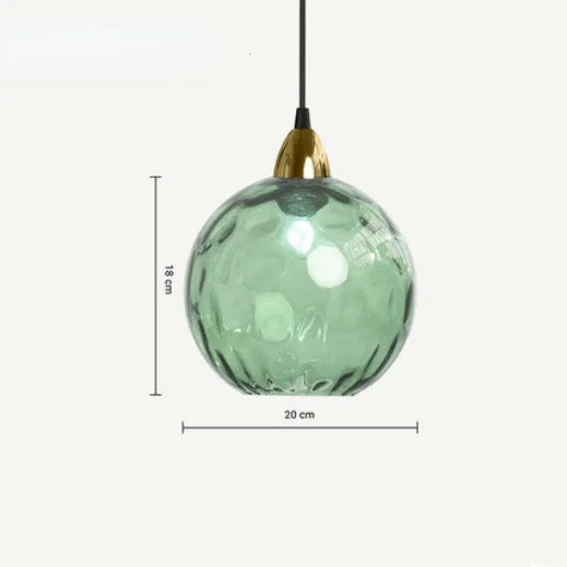Lámpara colgante de vidrio HelderBol – elegancia ambiental