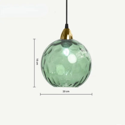 Lámpara colgante de vidrio HelderBol – elegancia ambiental