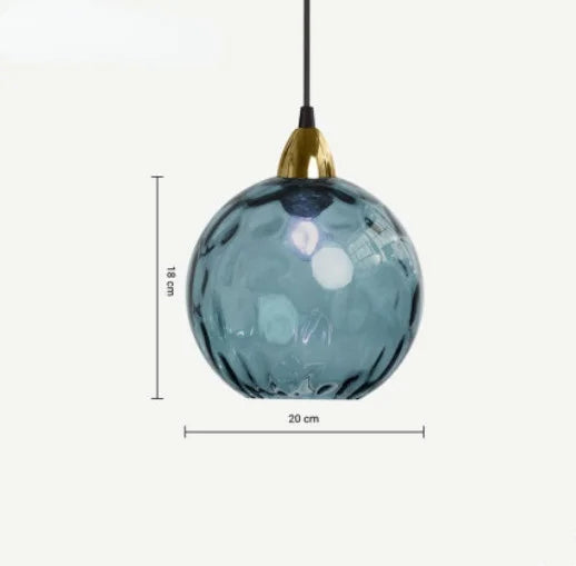 Lámpara colgante de vidrio HelderBol – elegancia ambiental