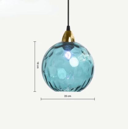 Lámpara colgante de vidrio HelderBol – elegancia ambiental