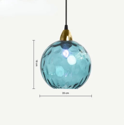 Lampă suspendată din sticlă HelderBol – Eleganță ambientală