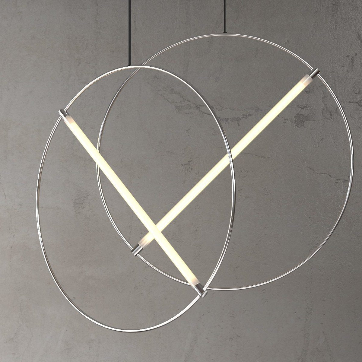 Moderne skandinavische Pendelleuchte mit LED und luxuriöser Oberfläche
