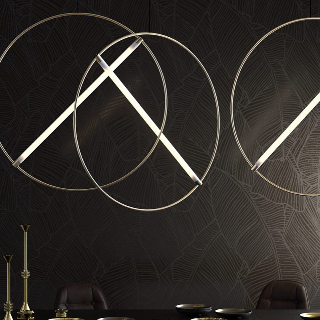 Moderne skandinavische Pendelleuchte mit LED und luxuriöser Oberfläche