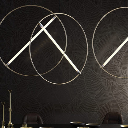 Moderne skandinavische Pendelleuchte mit LED und luxuriöser Oberfläche