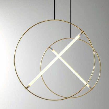 Moderne skandinavische Pendelleuchte mit LED und luxuriöser Oberfläche