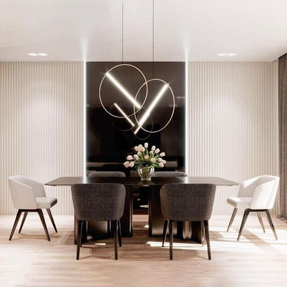Moderne skandinavische Pendelleuchte mit LED und luxuriöser Oberfläche