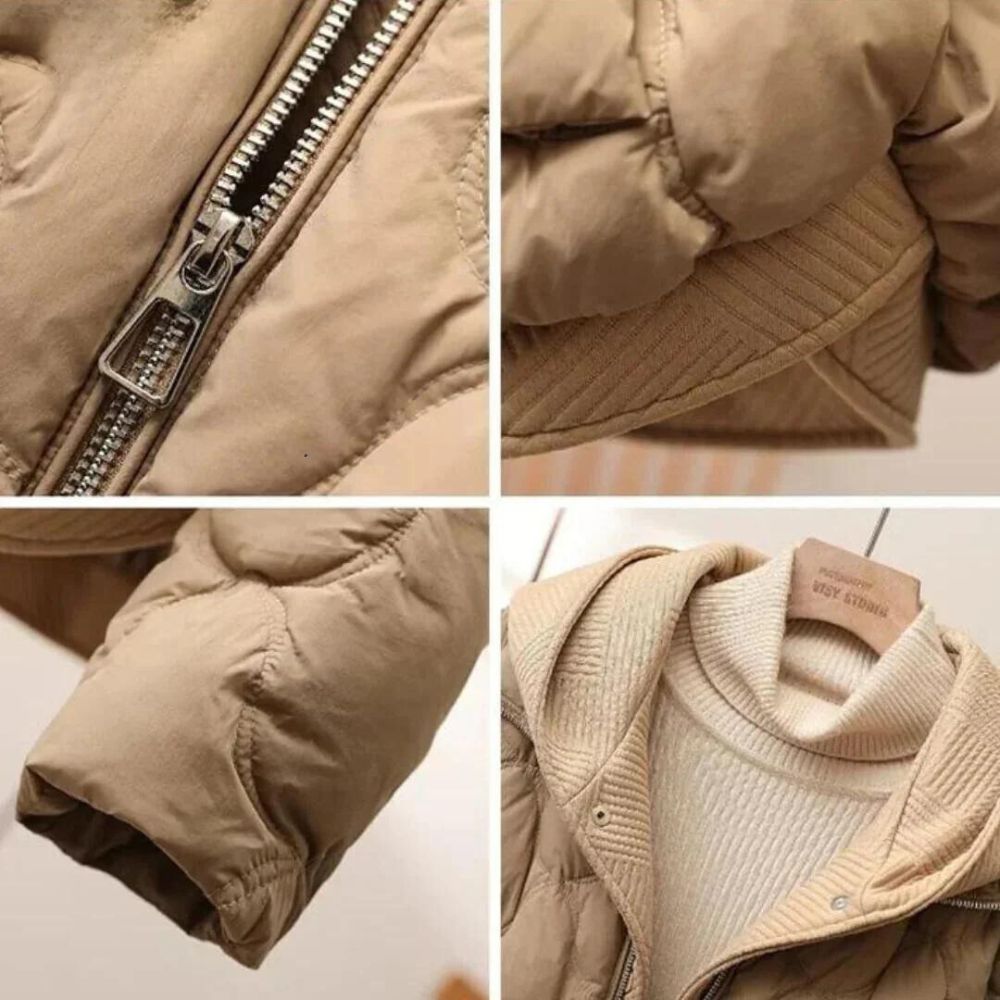 Gwendolyn - Warm padded winter coat with side pockets