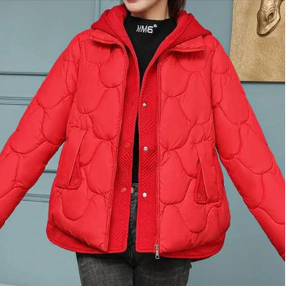 Gwendolyn - Warm padded winter coat with side pockets