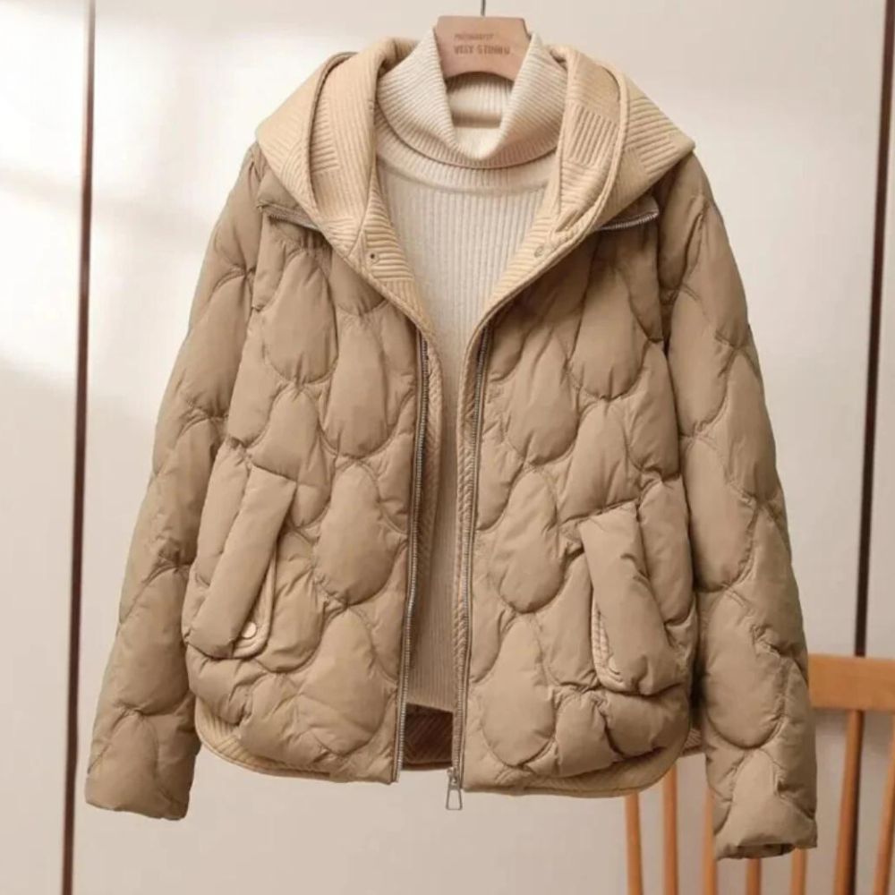 Gwendolyn - Warm padded winter coat with side pockets