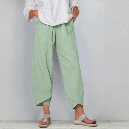Pantalones elegantes de corte relajado