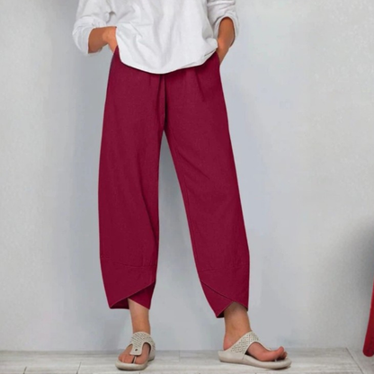 Pantalones elegantes de corte relajado