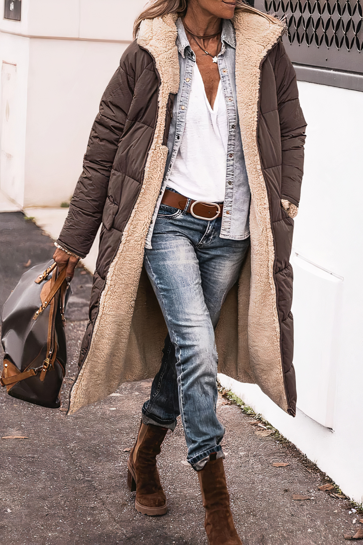 Reversible Windproof Parka for Women - Lori