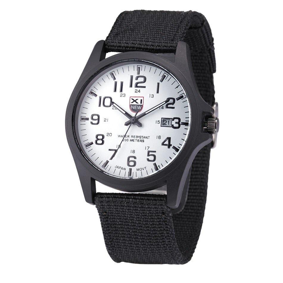 Robust Military Style Watch with Illuminated Dial