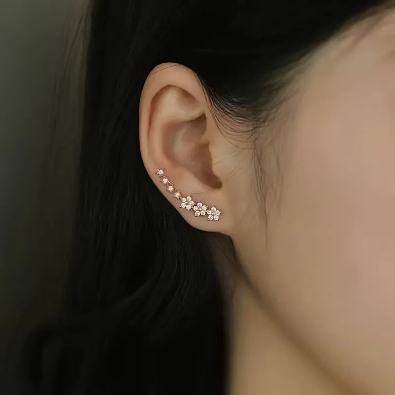 Earring with Floral Motif