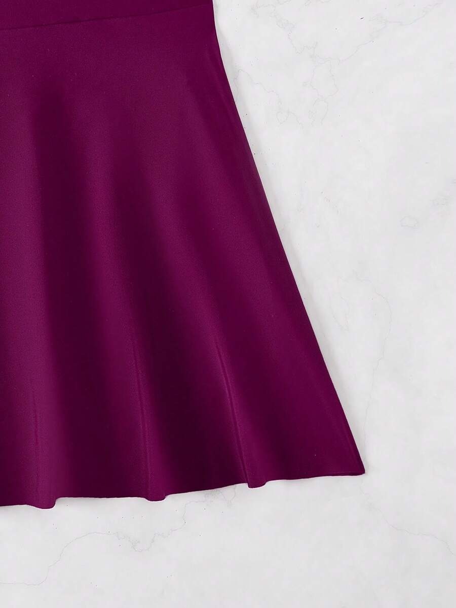Effortless Round Neck Beach Dress for Vacation & Swimwear