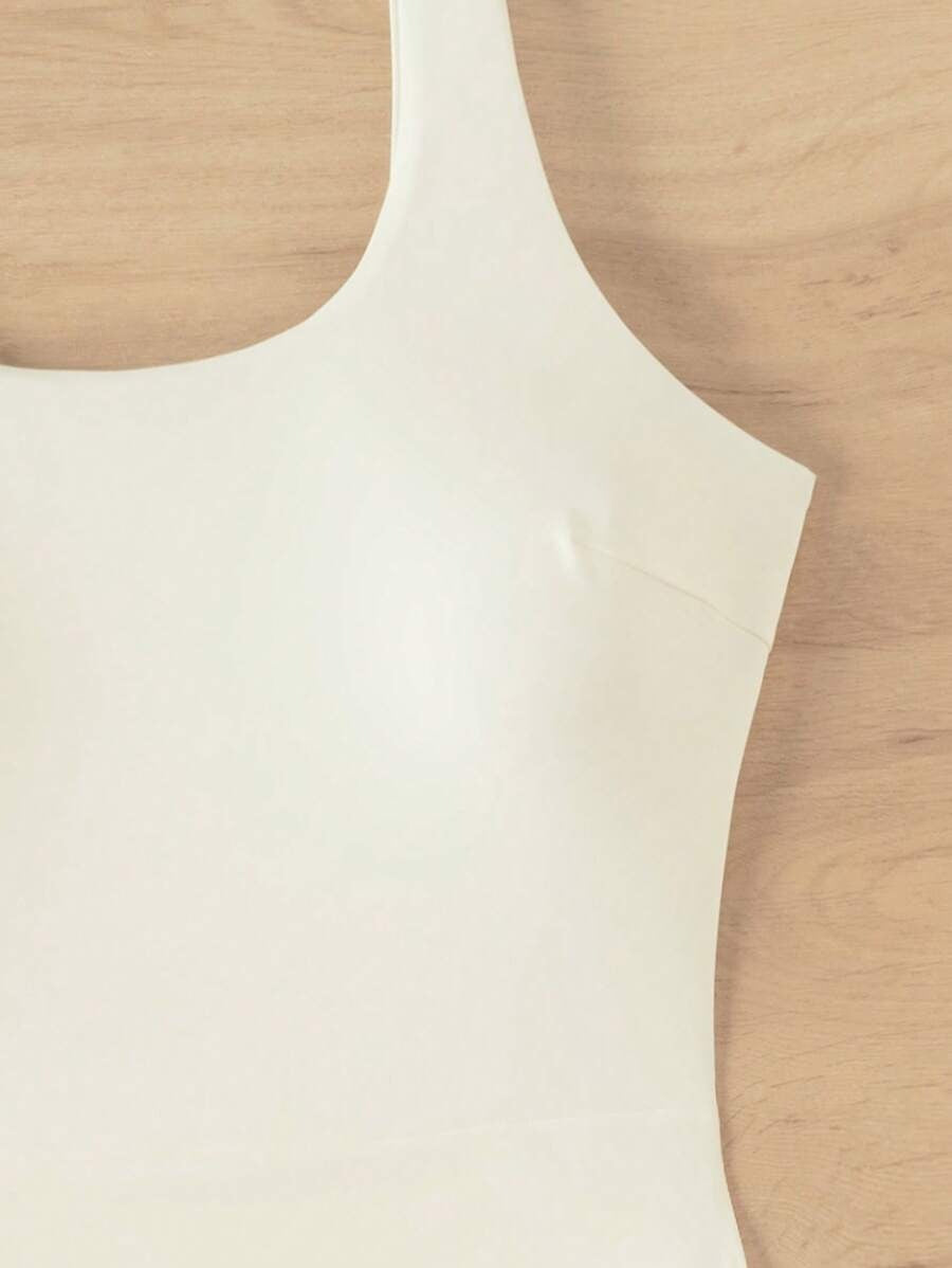 Effortless Round Neck Beach Dress for Vacation & Swimwear