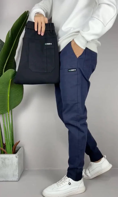 Elastic Cargo Pants - Allan