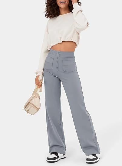 Elastic Casual High-Waisted Pants for Women - Phoebe