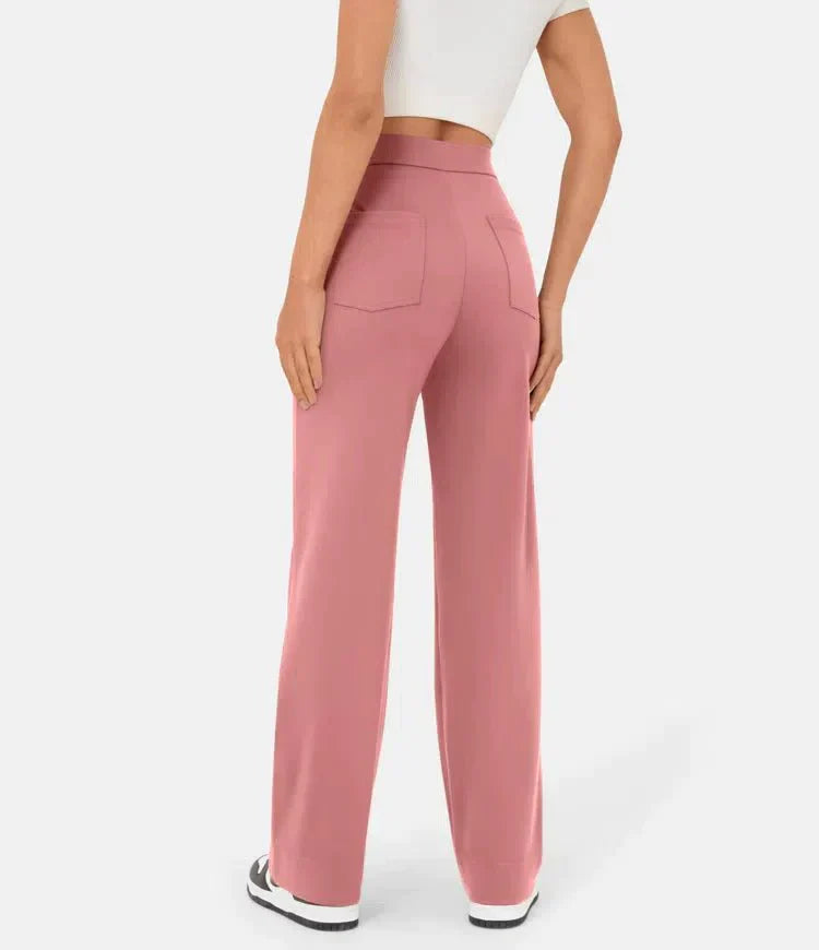 Elastic Casual High-Waisted Pants for Women - Phoebe