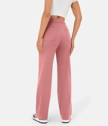 Elastic Casual High-Waisted Pants for Women - Phoebe