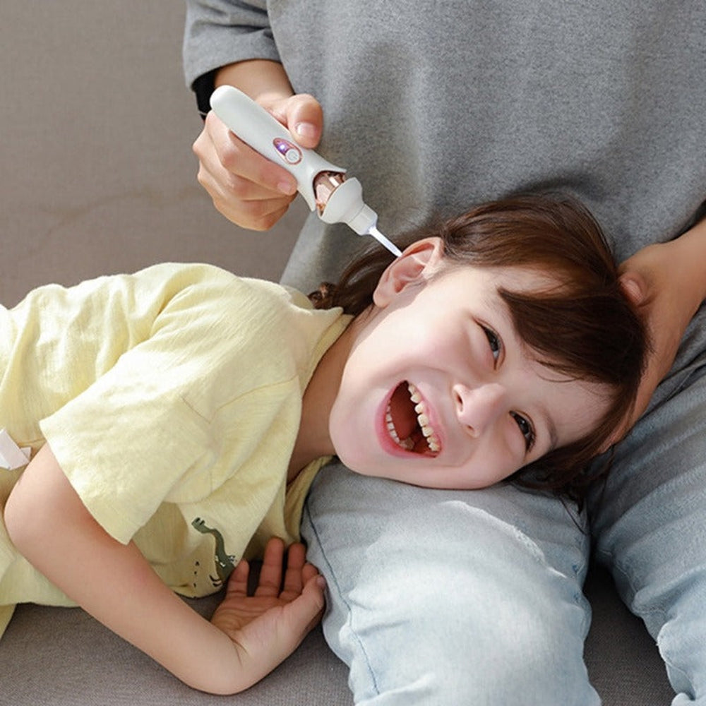 Electric Ear Cleaner with LED and Gentle Suction