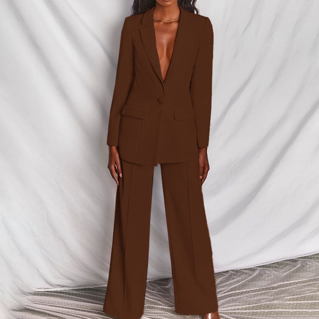 Elegant Blazer and Trousers for Women - Loradea