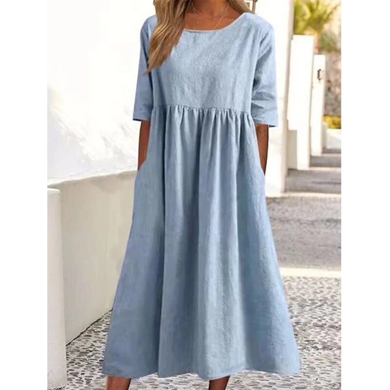 Elegant Casual Dress - Spring