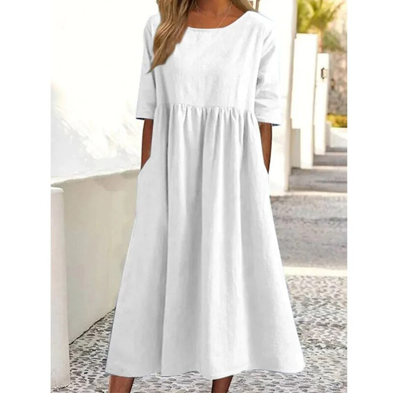 Elegant Casual Dress - Spring