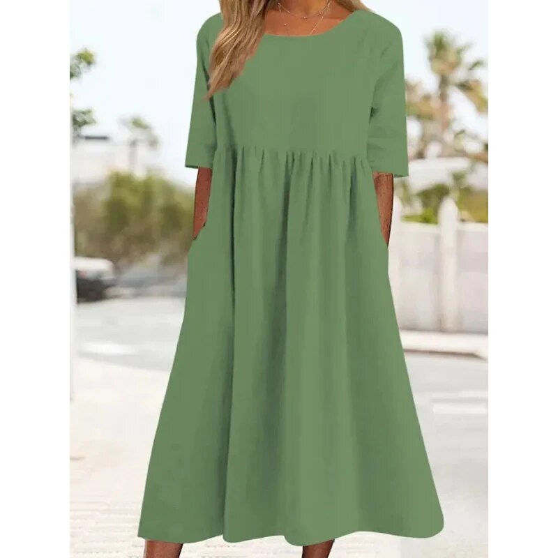 Elegant Casual Dress - Spring