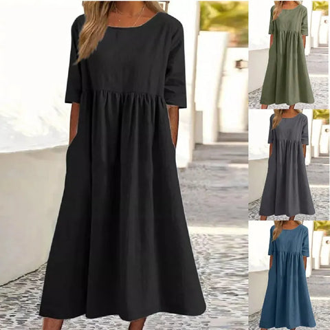 Elegant Casual Dress - Spring
