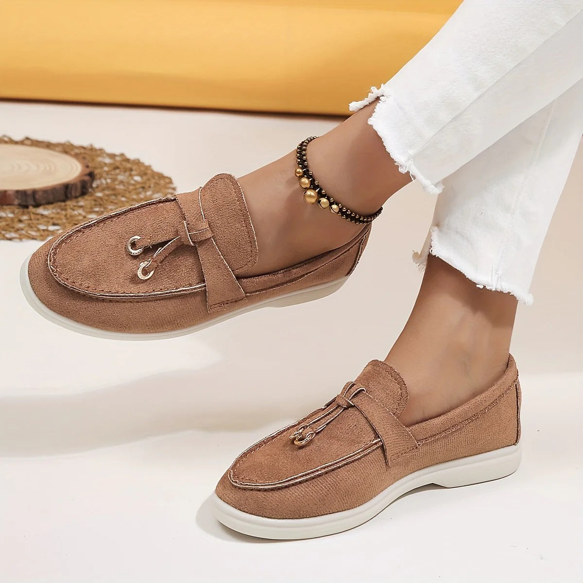 Elegant Comfortable Ladies' Loafer Shoes - Celine