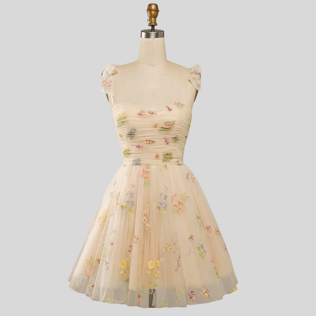 Elegant Embroidered Tulle Ball Gown