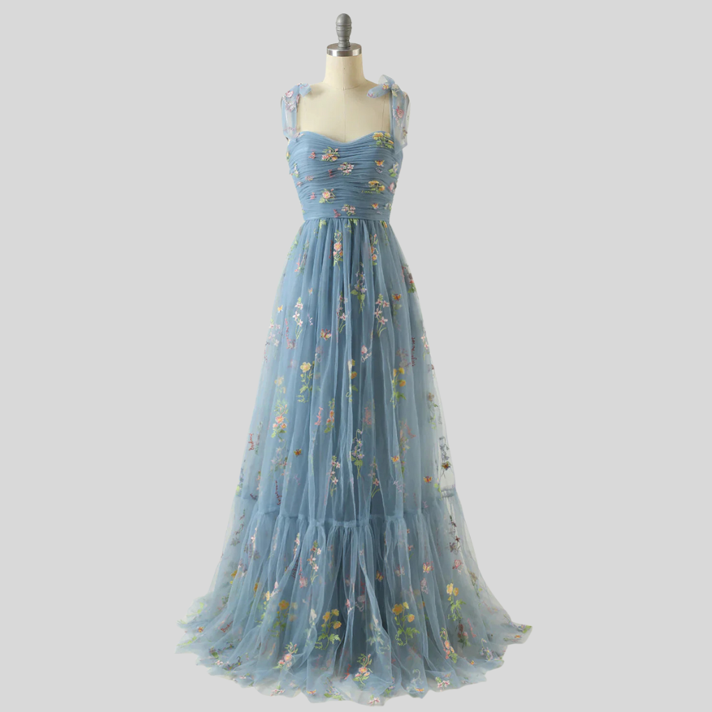 Elegant Embroidered Tulle Ball Gown