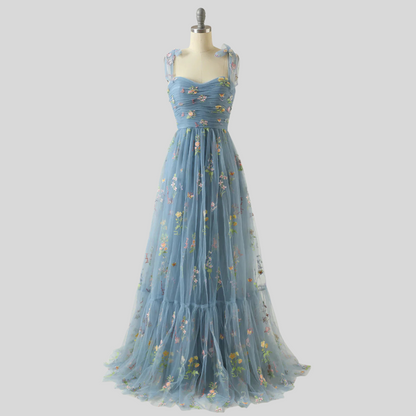 Elegant Embroidered Tulle Ball Gown