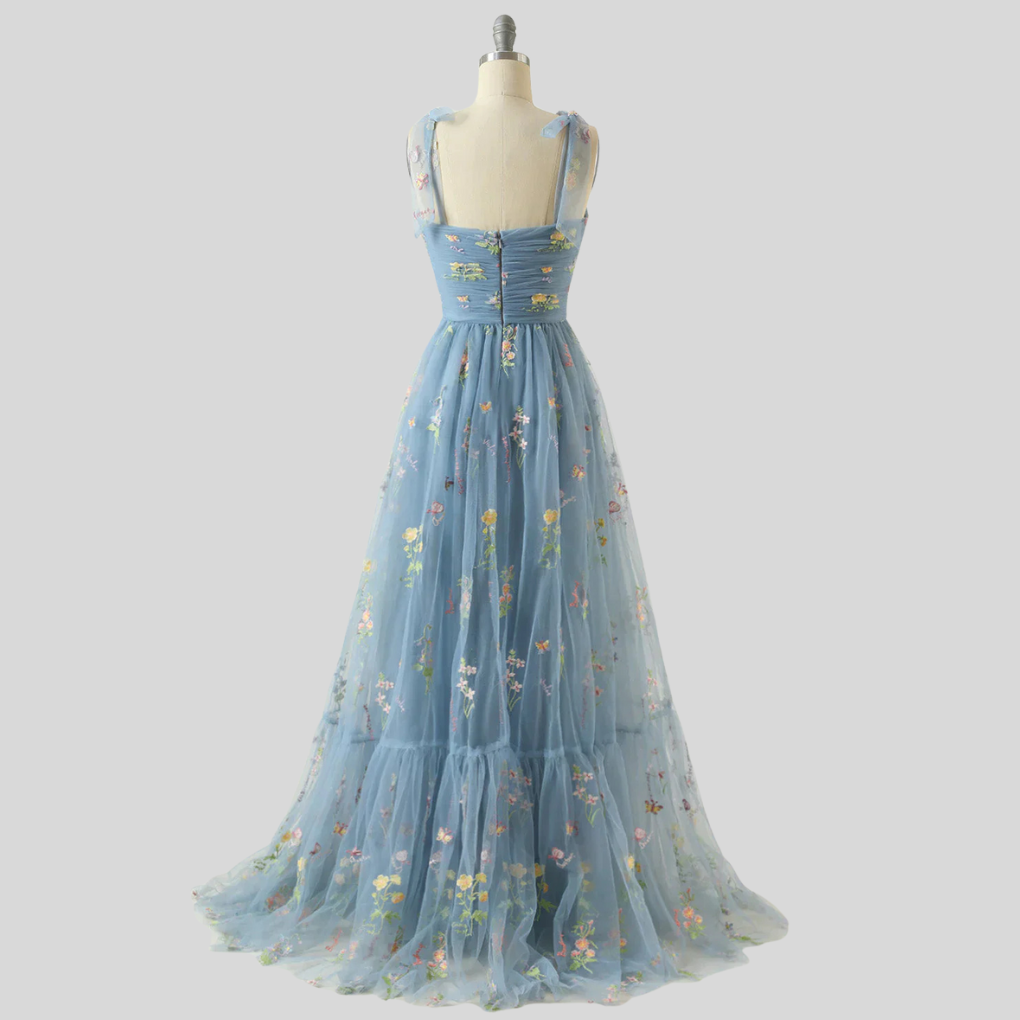 Elegant Embroidered Tulle Ball Gown