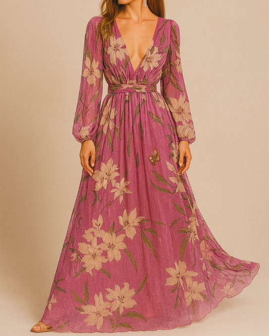 Elegant Flowing Silhouette Dress