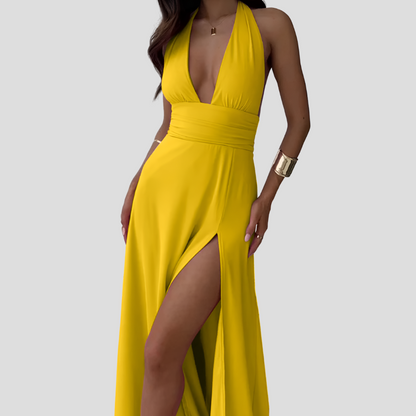 Elegant Ladies Jumpsuit with Train