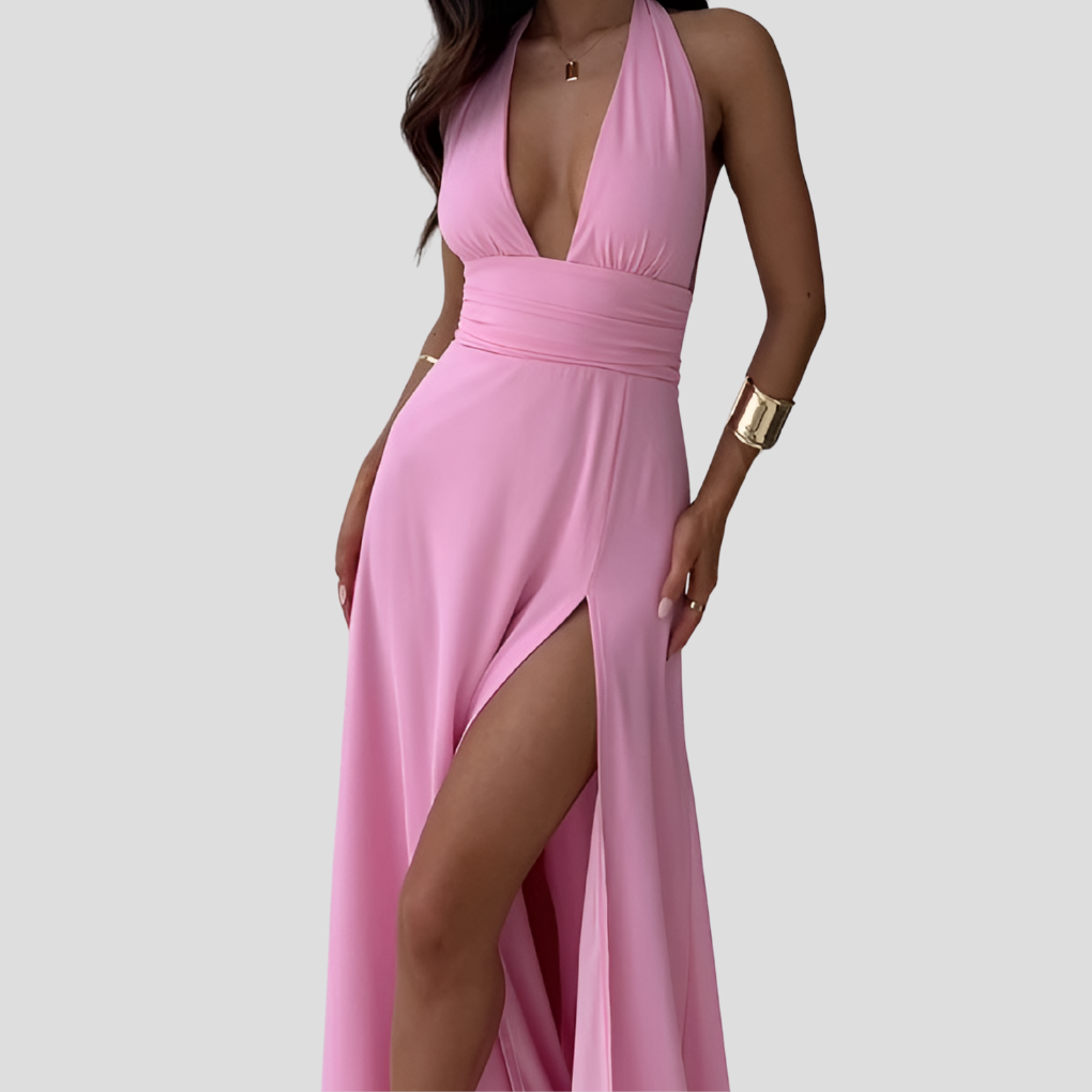 Elegant Ladies Jumpsuit with Train