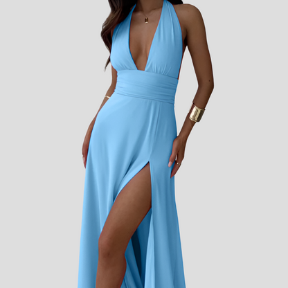 Elegant Ladies Jumpsuit with Train