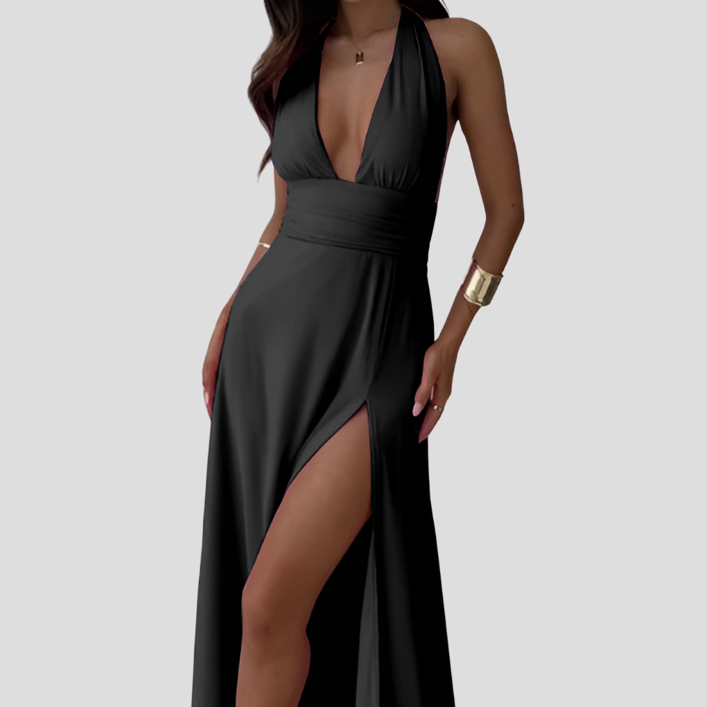 Elegant Ladies Jumpsuit with Train
