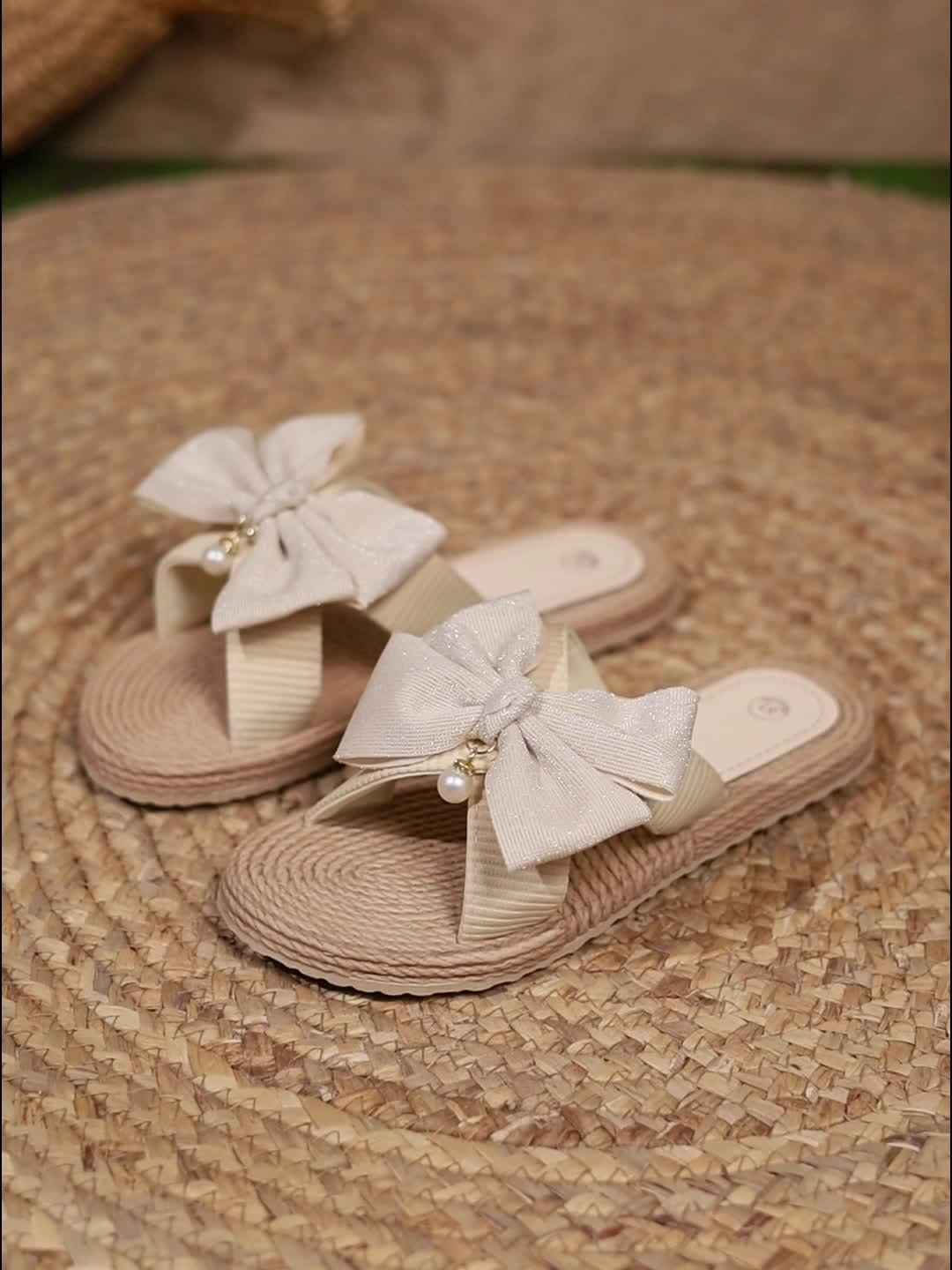 Elegant Ladies' Slippers with Bows - Monique