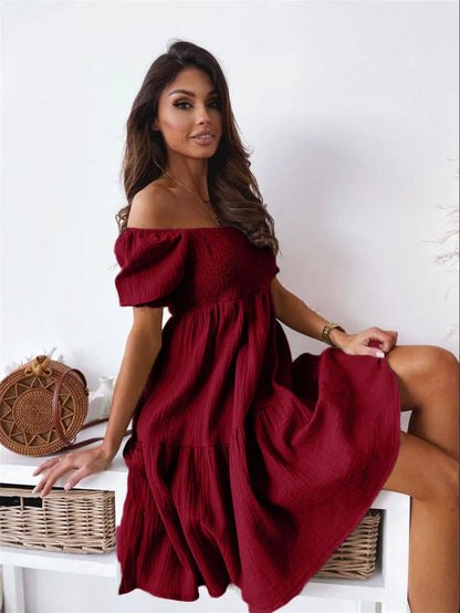 Elegant One-Shoulder Mini Dress