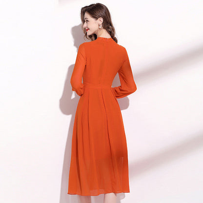 Elegant Orange Dress for Women