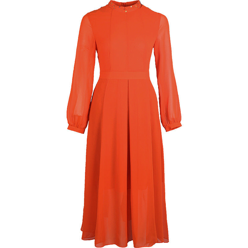Elegant Orange Dress for Women
