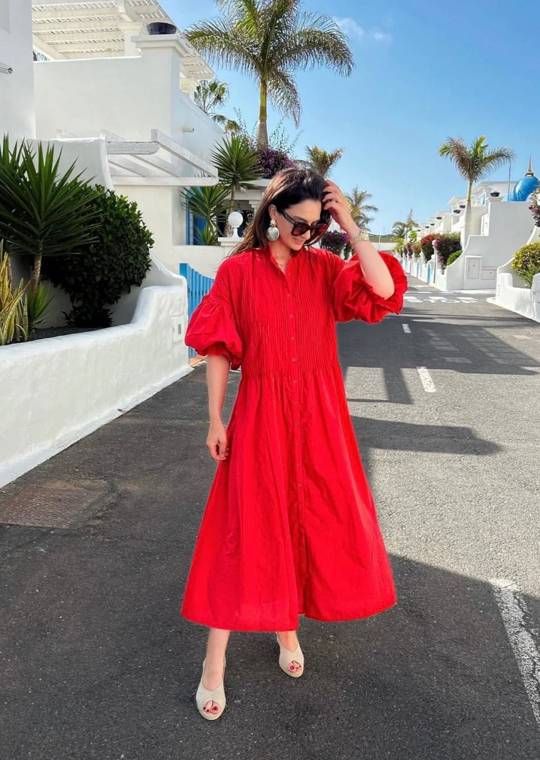 Elegant Red Dress - Bella
