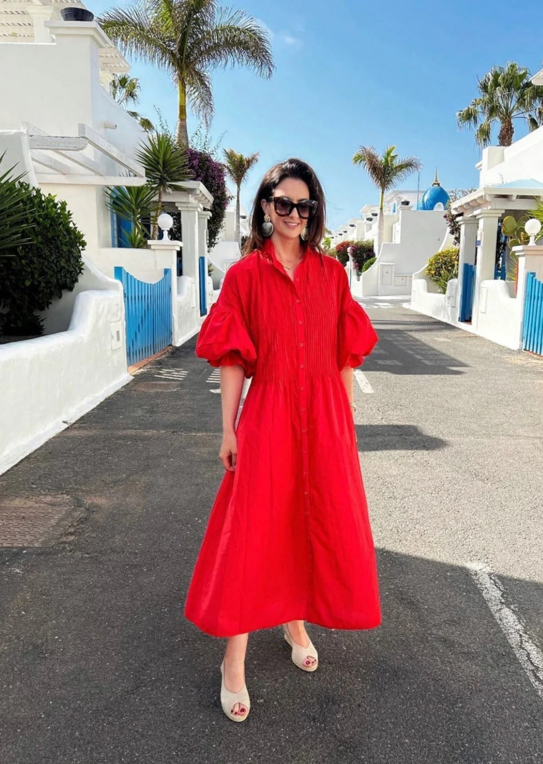Elegant Red Dress - Bella