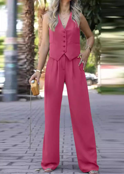 Elegant Sleeveless Blazer Suit for Women