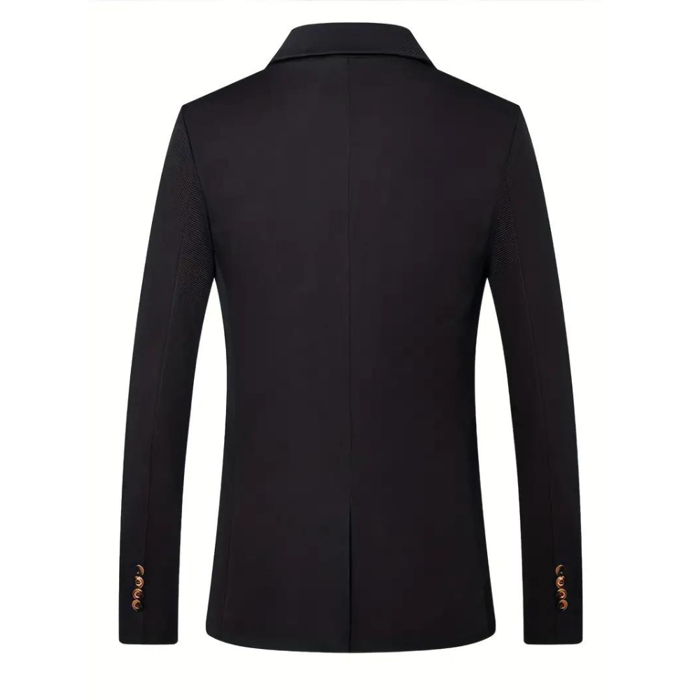 Elegant Slim Fit Men's Blazer with Classic Lapels