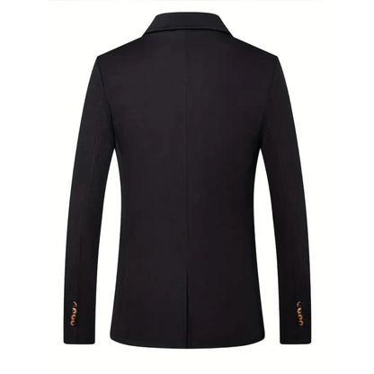 Elegant Slim Fit Men's Blazer with Classic Lapels